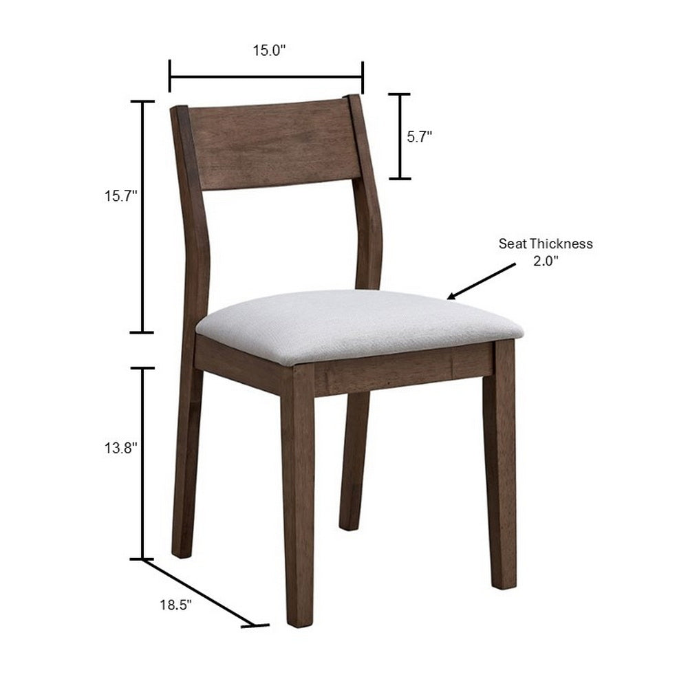 ACTU 59” Modern Dining Table Set for Small Spaces (Seats 4–6, Solid Wood)