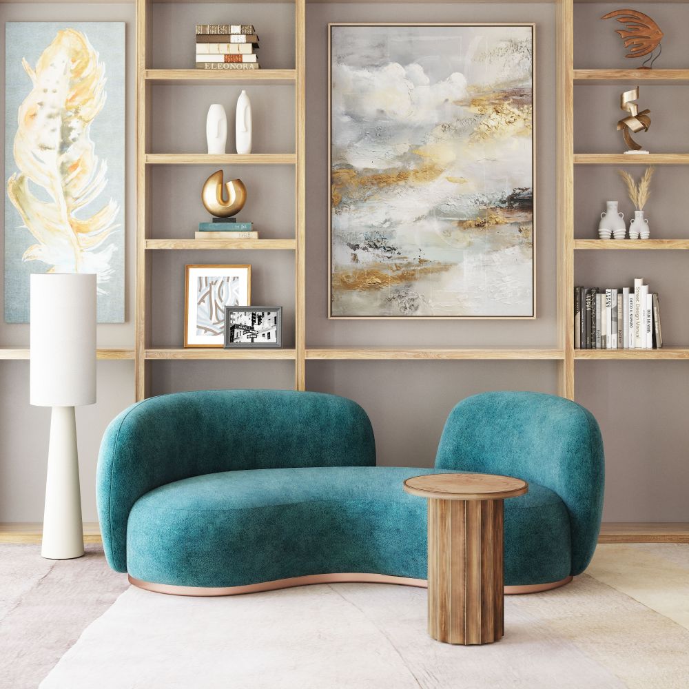 Afinato Wooden Brown Side Table