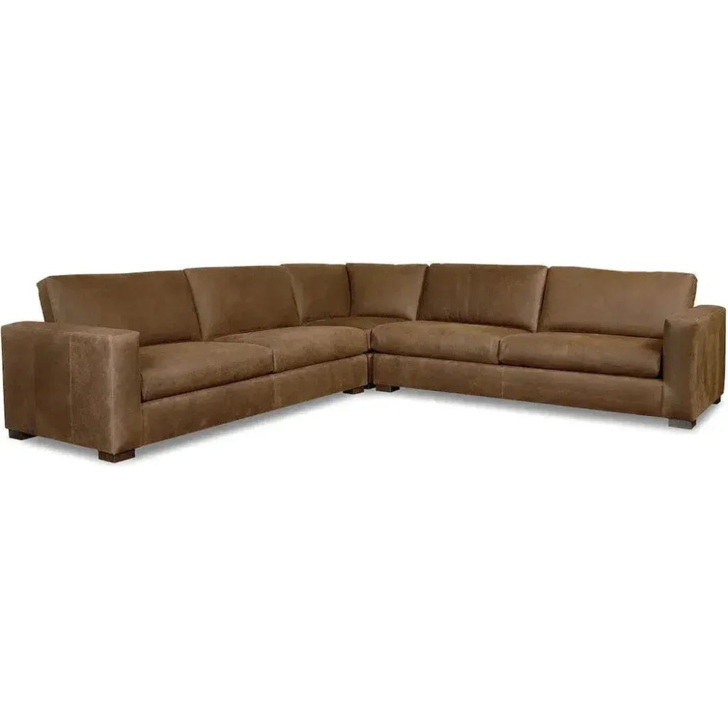 Alabama Symmetrical Leather Sectional Made to Order