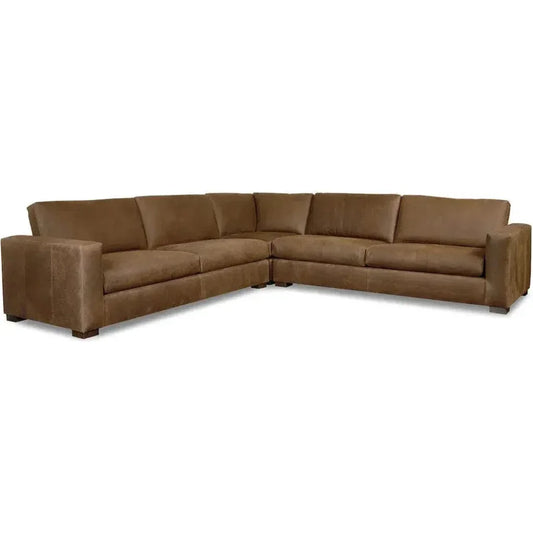 Alabama Symmetrical Leather Sectional Made to Order
