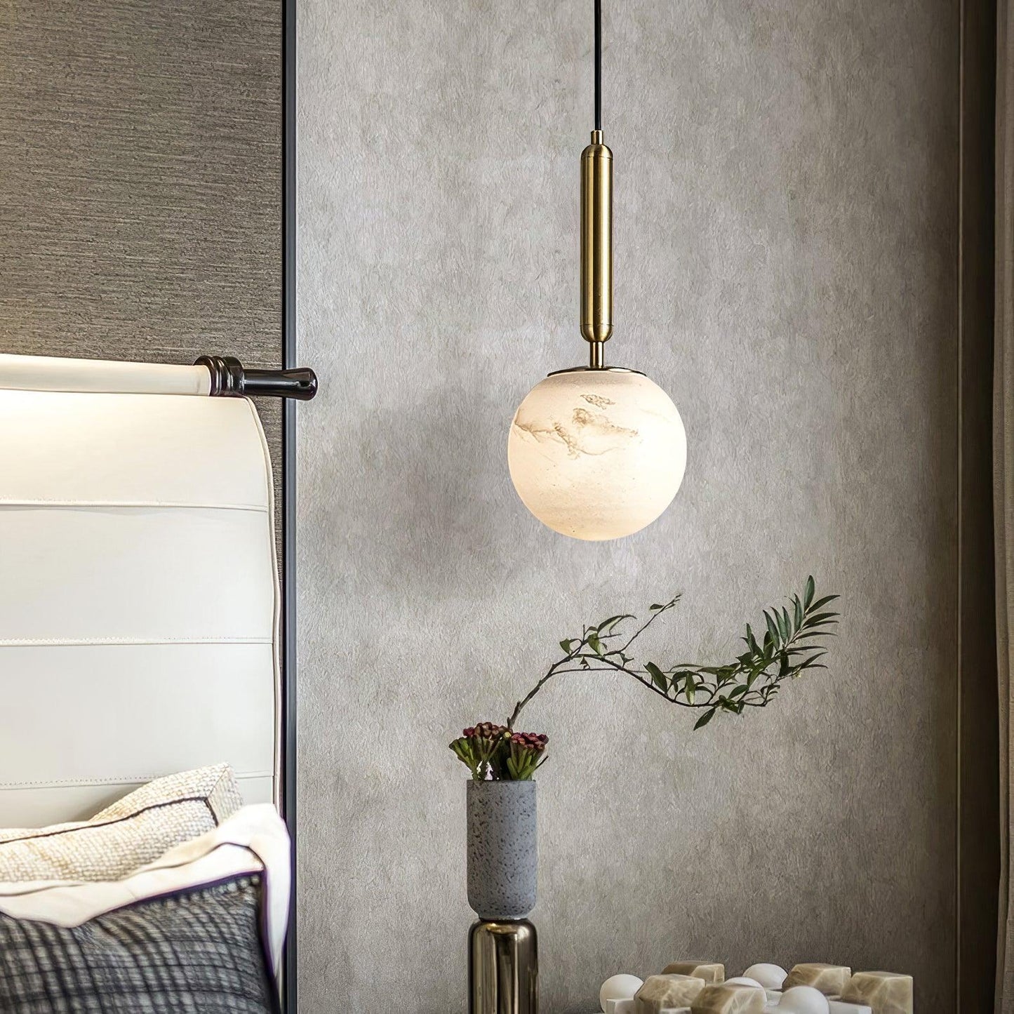 Alabaster Art Island Pendant Light