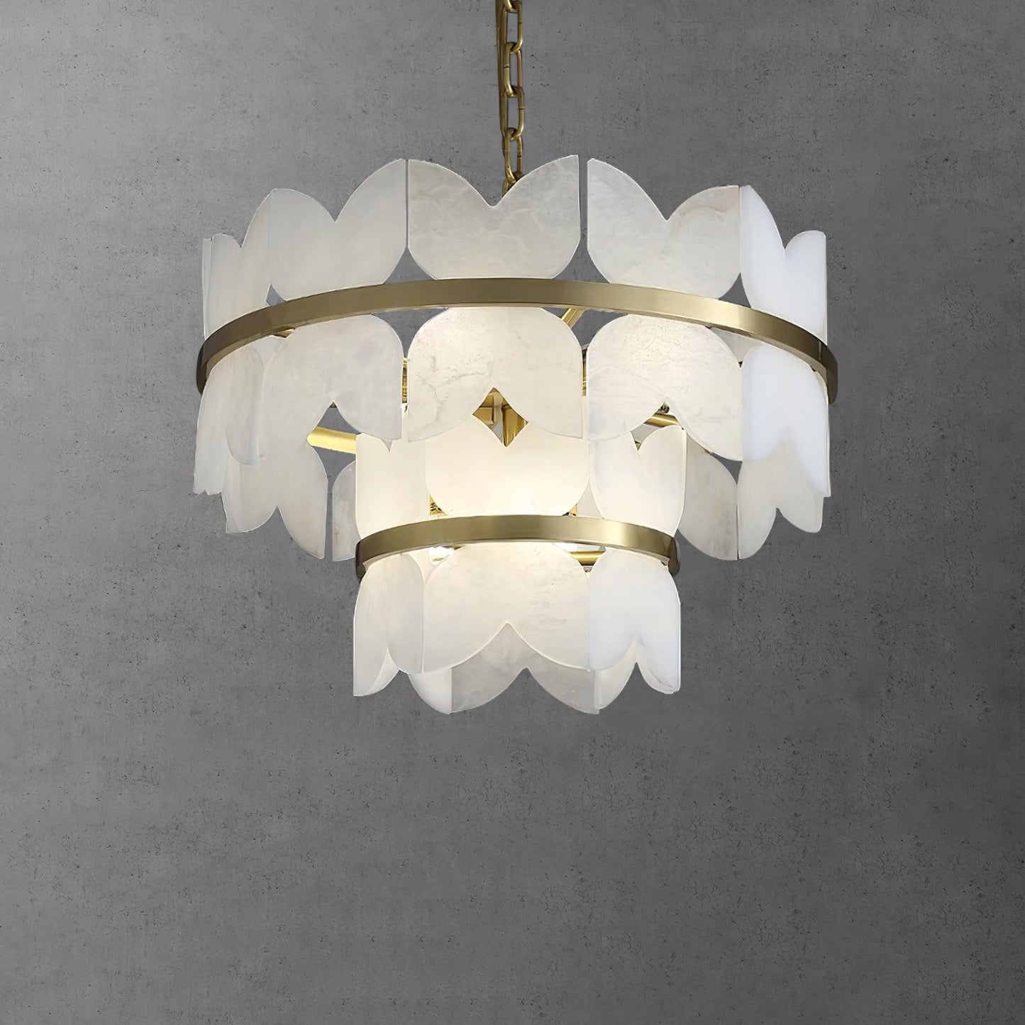 Alabaster Cloudscape Chandelier 11.8"