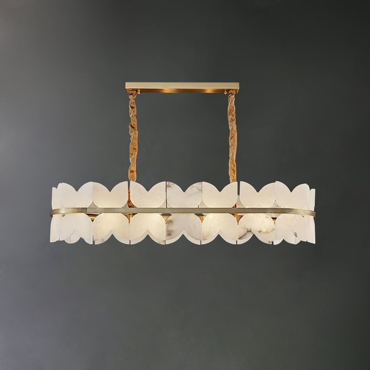 Alabaster Cloudscape Chandelier 11.8"