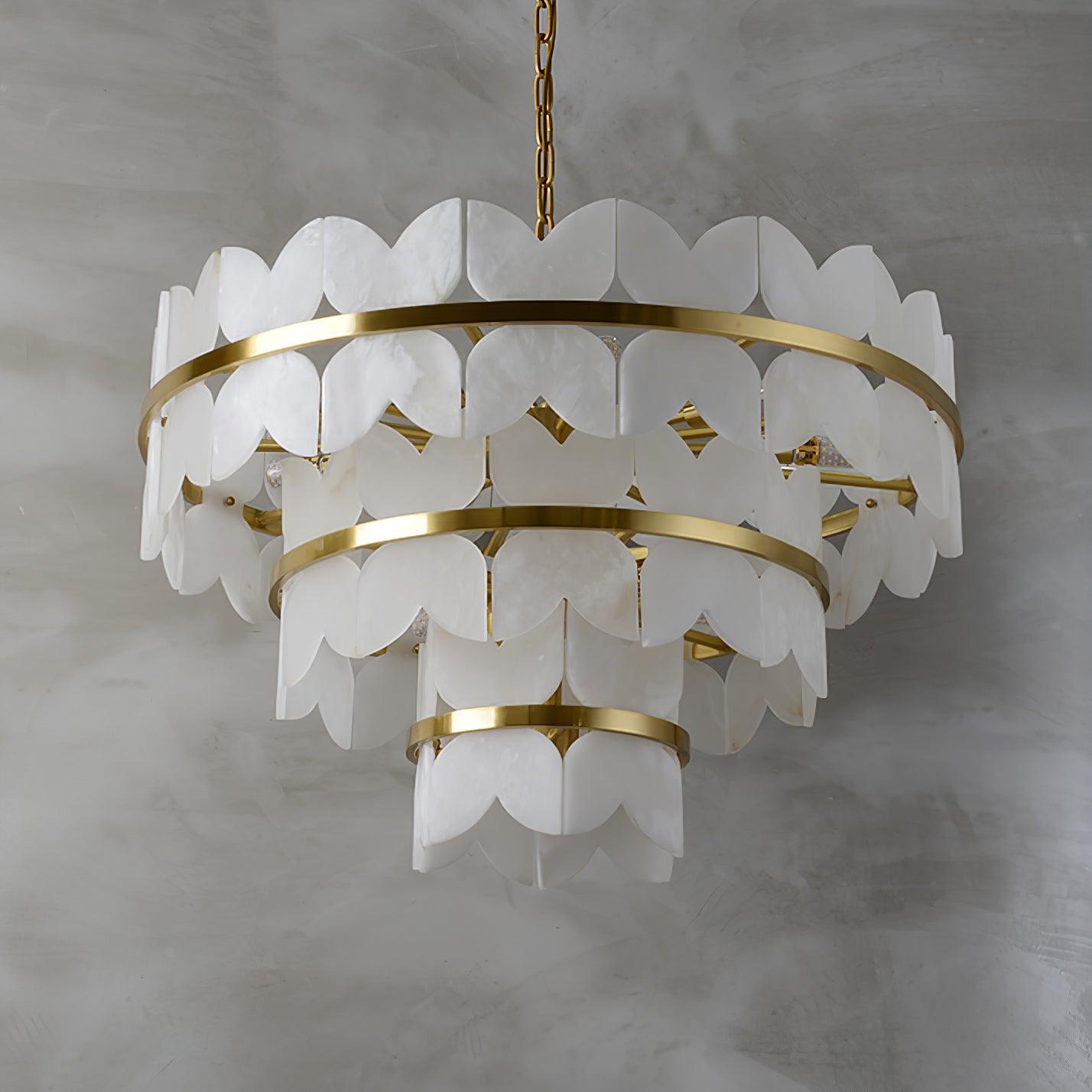Alabaster Cloudscape Chandelier 11.8"