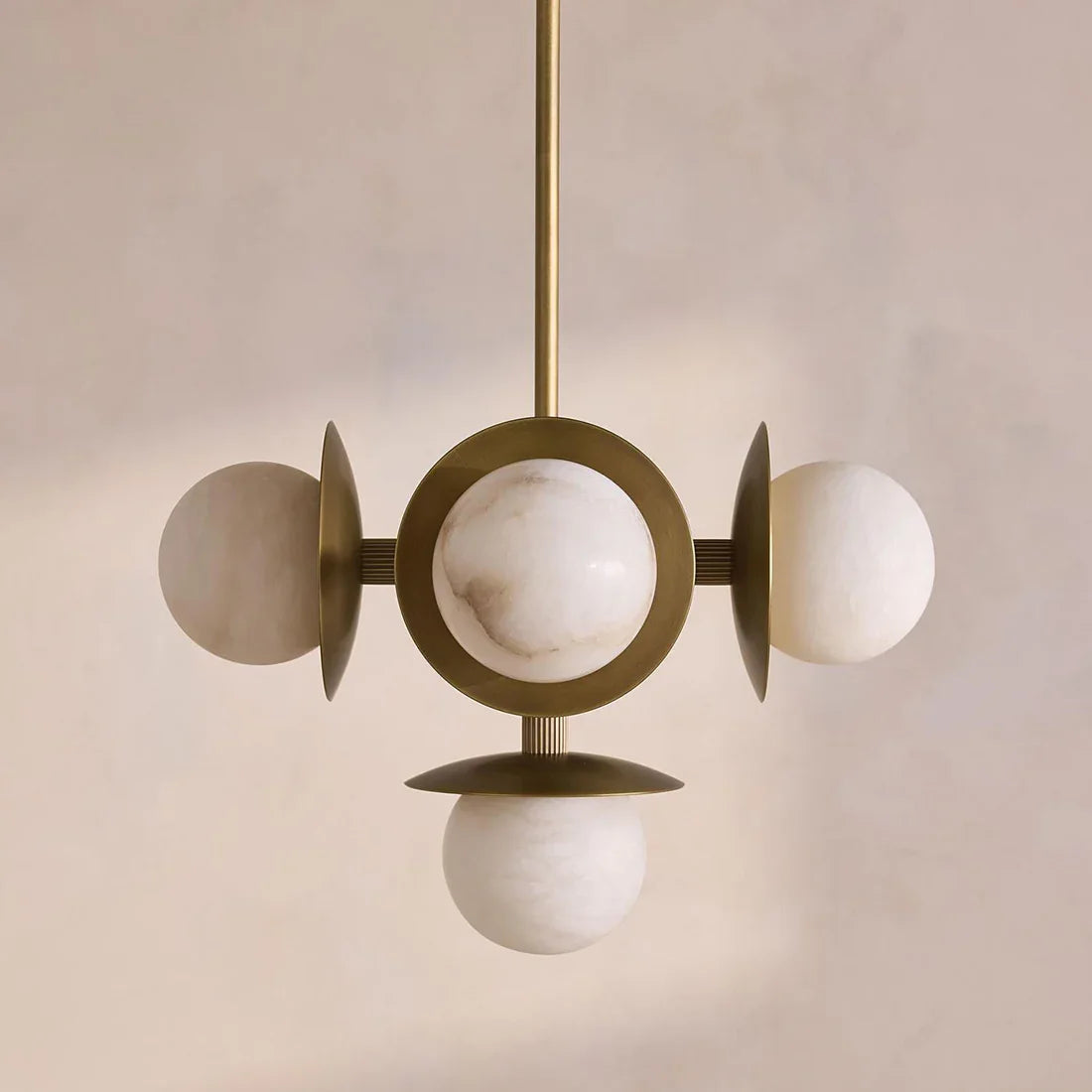 Alabaster Orb Cluster Chandelier