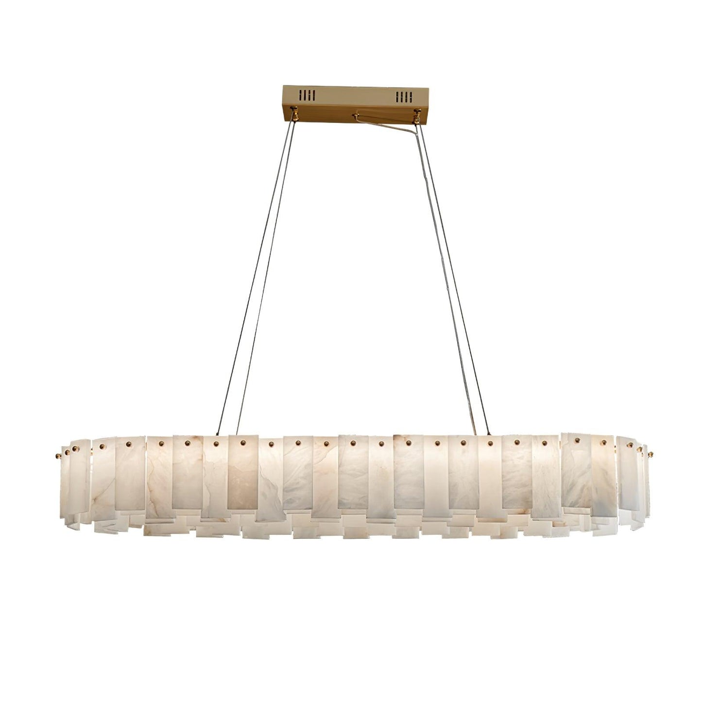 Alabaster Round Chandelier