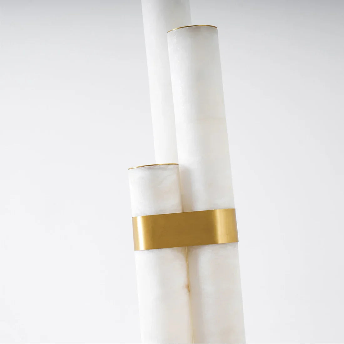 Alabaster Tube Floor Lamp