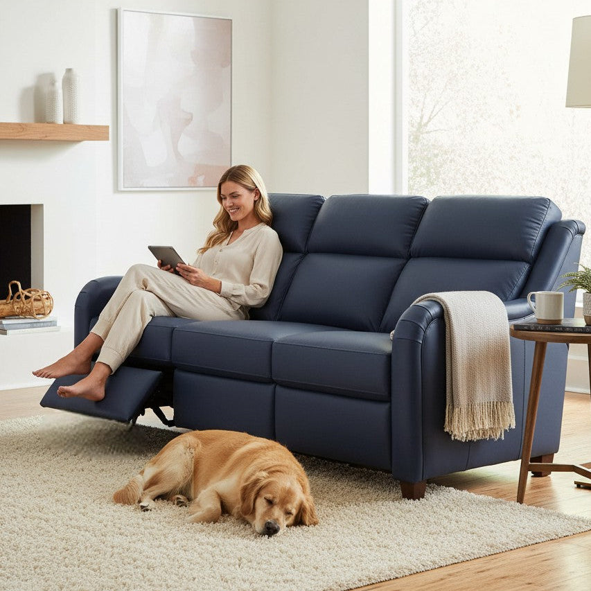 Alicia Luxury Power Motion Leather Sofa