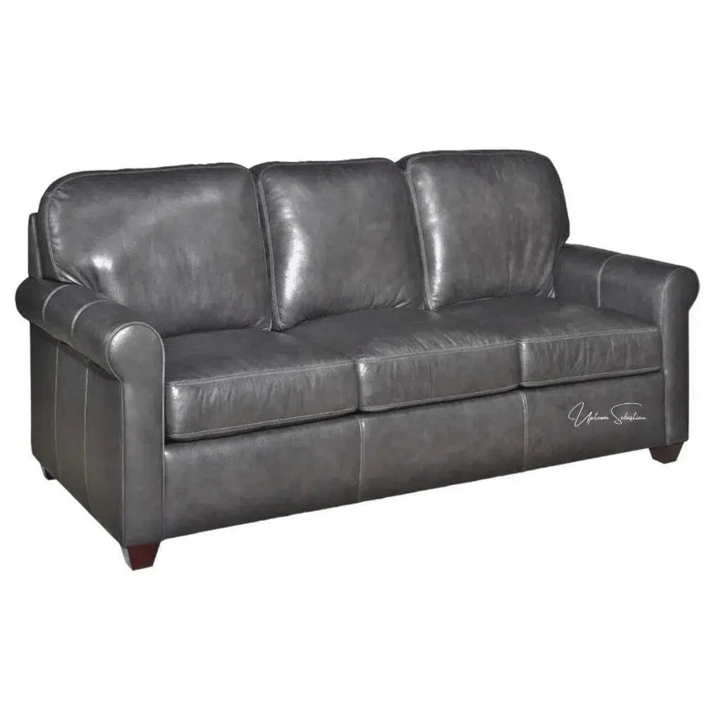 All American Cowboy Custom Made Leather Couch - America