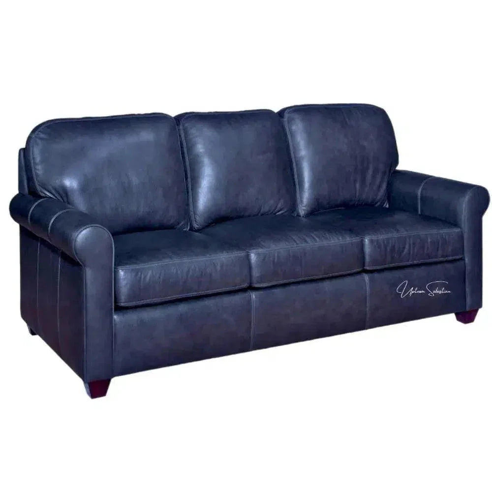 All American Cowboy Custom Made Leather Couch - America