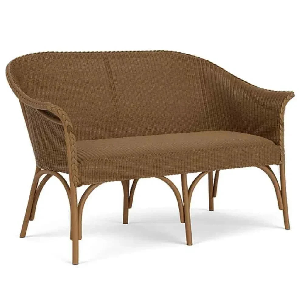 All Seasons Settee Padded Seat Wicker Outdoor Furniture