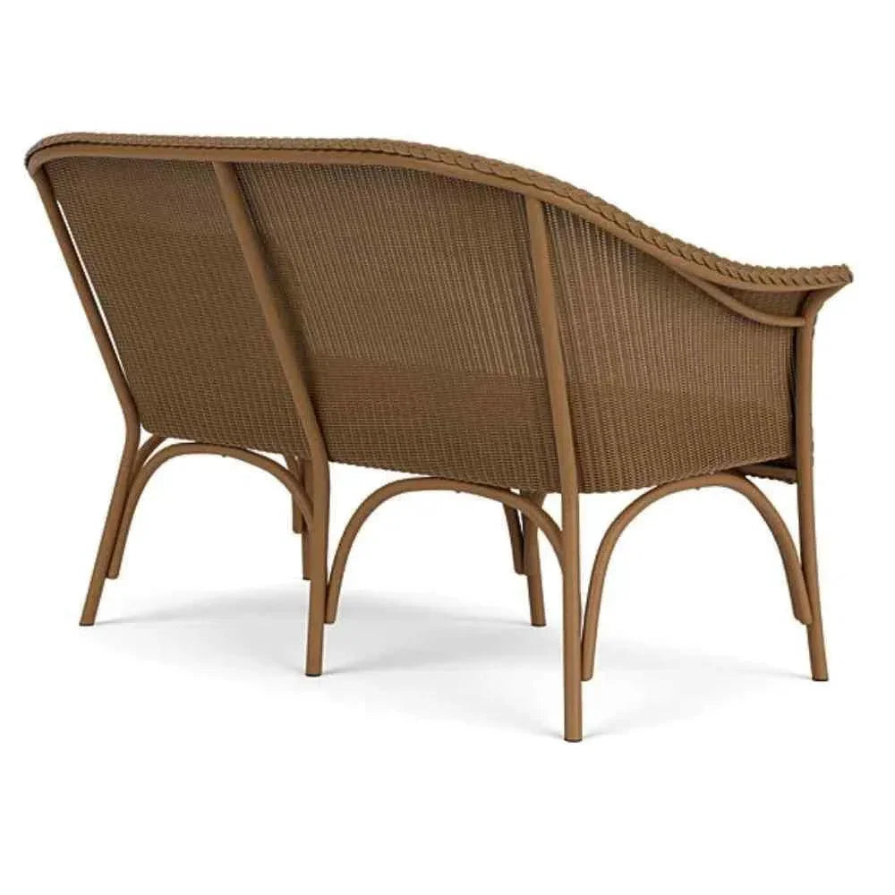 All Seasons Settee Padded Seat Wicker Outdoor Furniture
