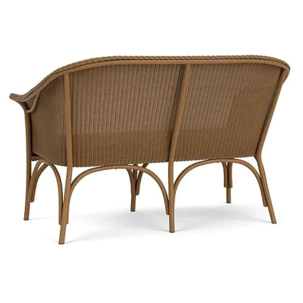 All Seasons Settee Padded Seat Wicker Outdoor Furniture
