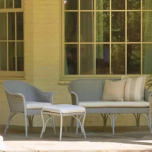 All Seasons Settee Sunbrella Cushion Wicker Outdoor