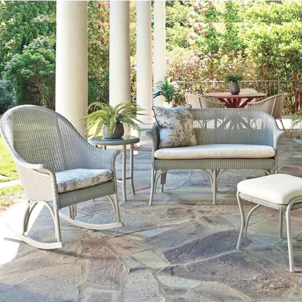 All Seasons Settee Sunbrella Cushion Wicker Outdoor