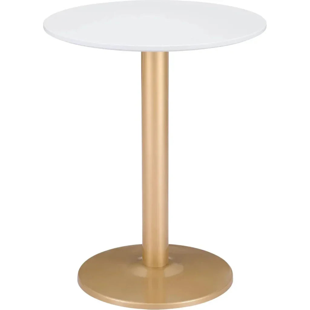 Alto Bistro Table White & Gold