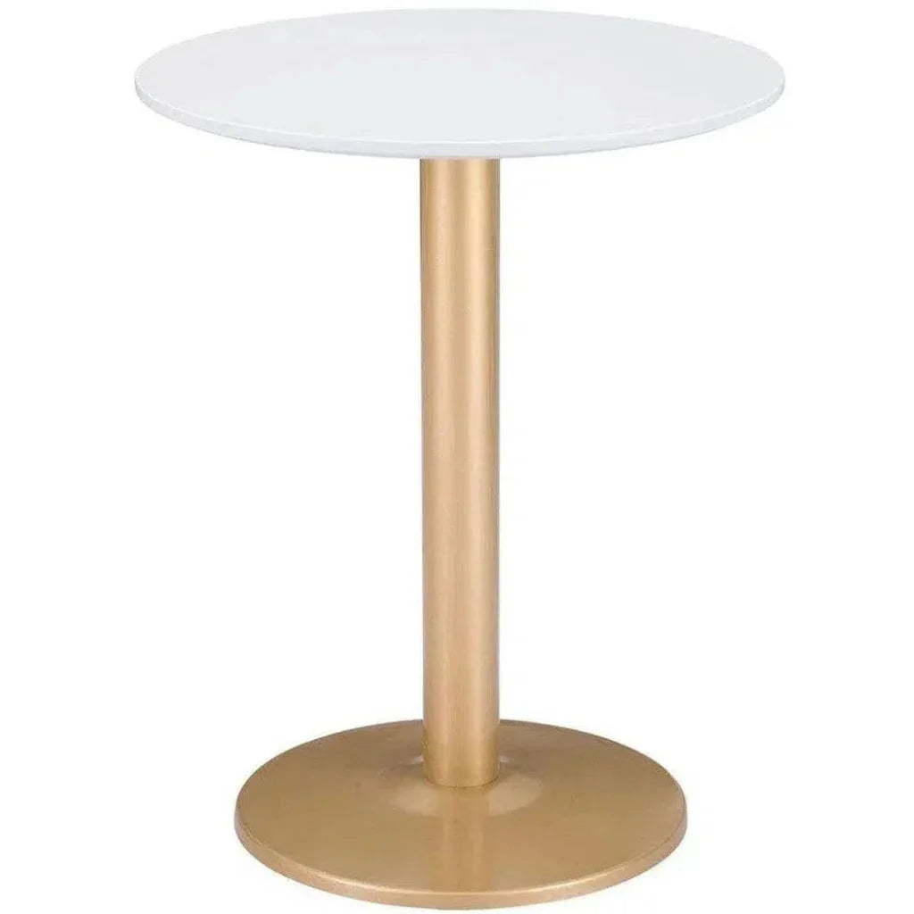Alto Bistro Table White & Gold