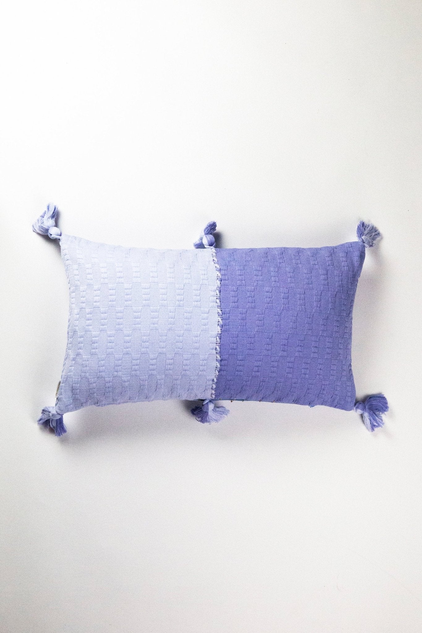 Antigua Pillow - Pink / Periwinkle Colorblocked