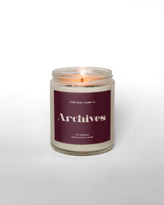 The Archives Artisanal Candle | Ink + Leather + Paper