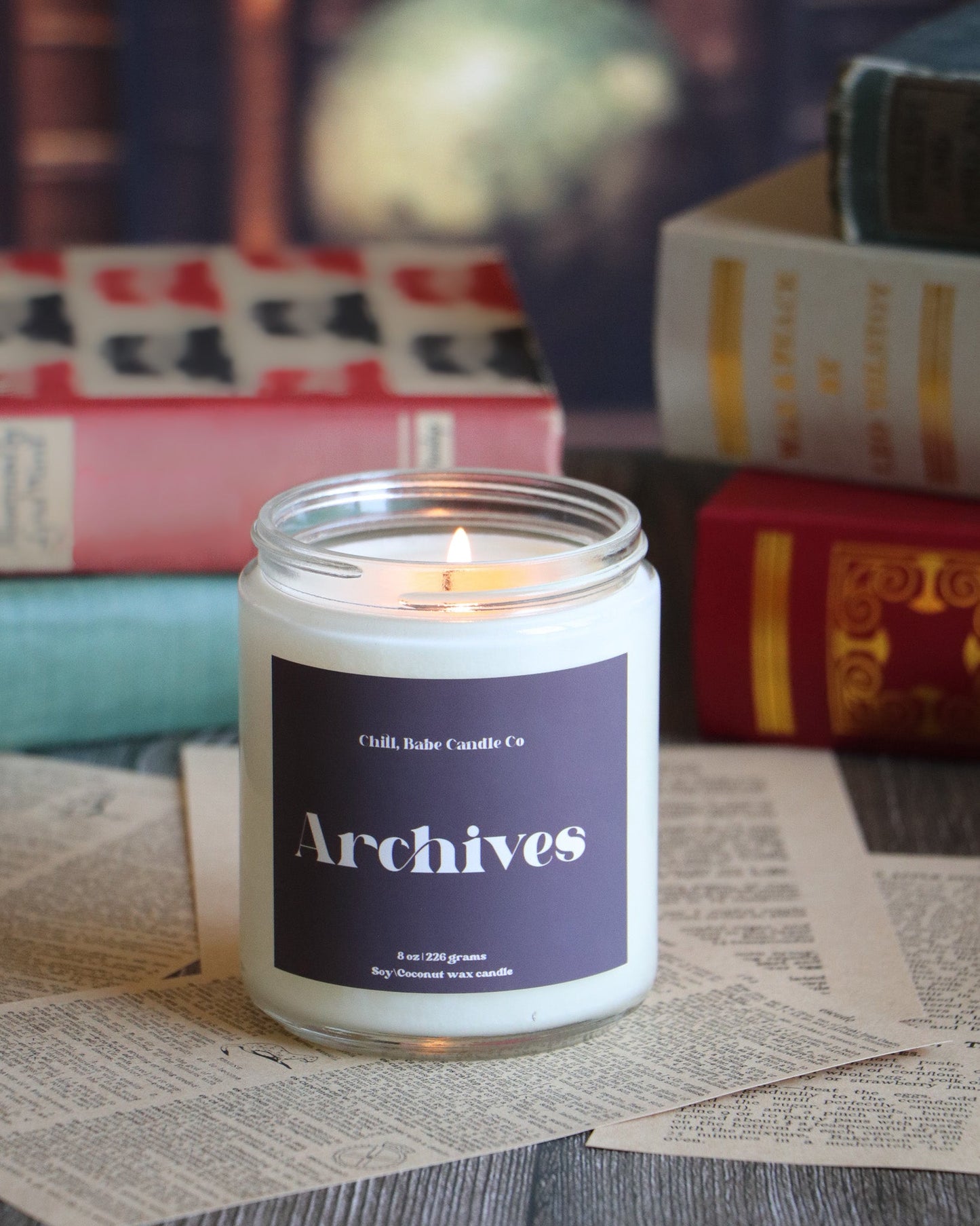 The Archives Artisanal Candle | Ink + Leather + Paper