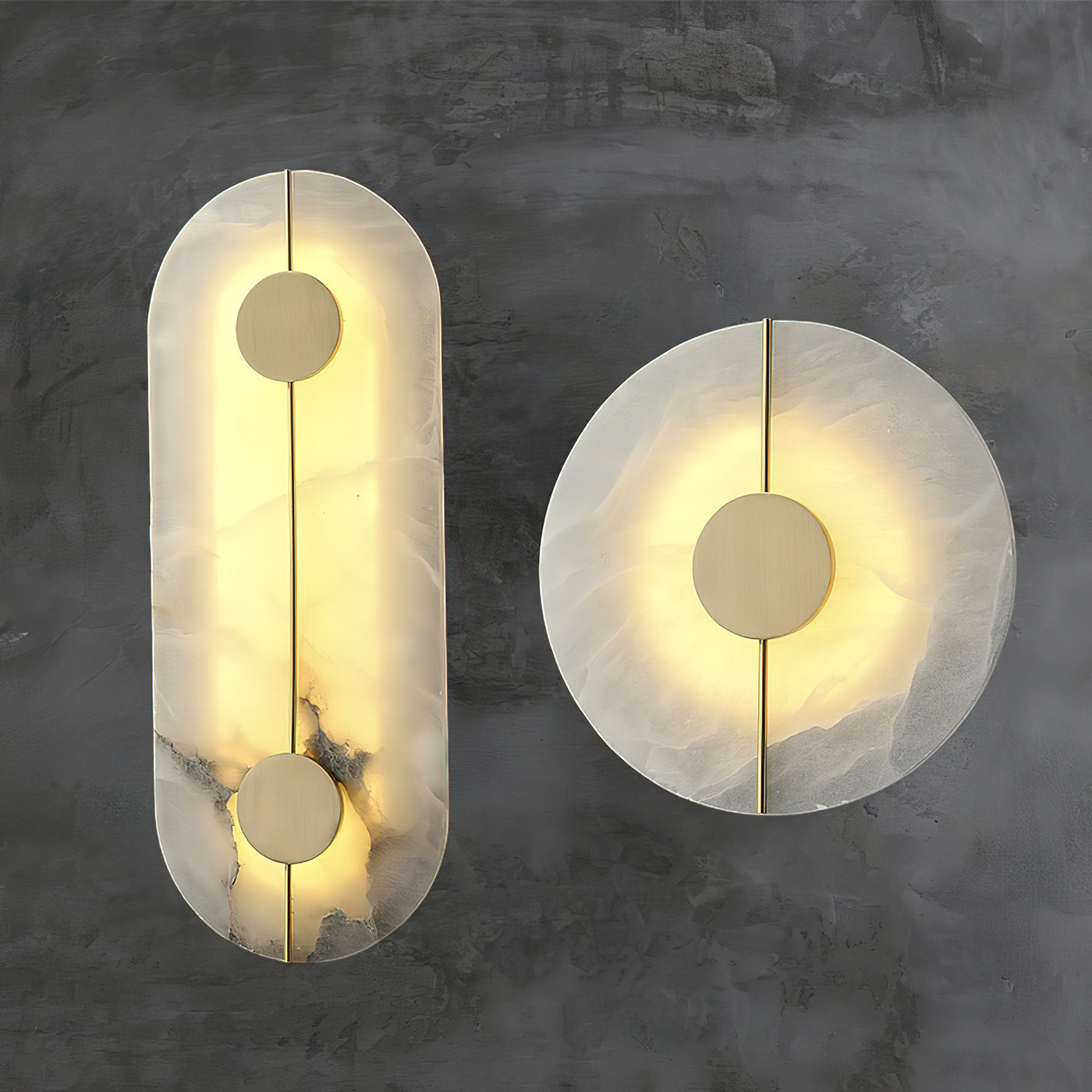 Artistic Alabaster Wall Lamp