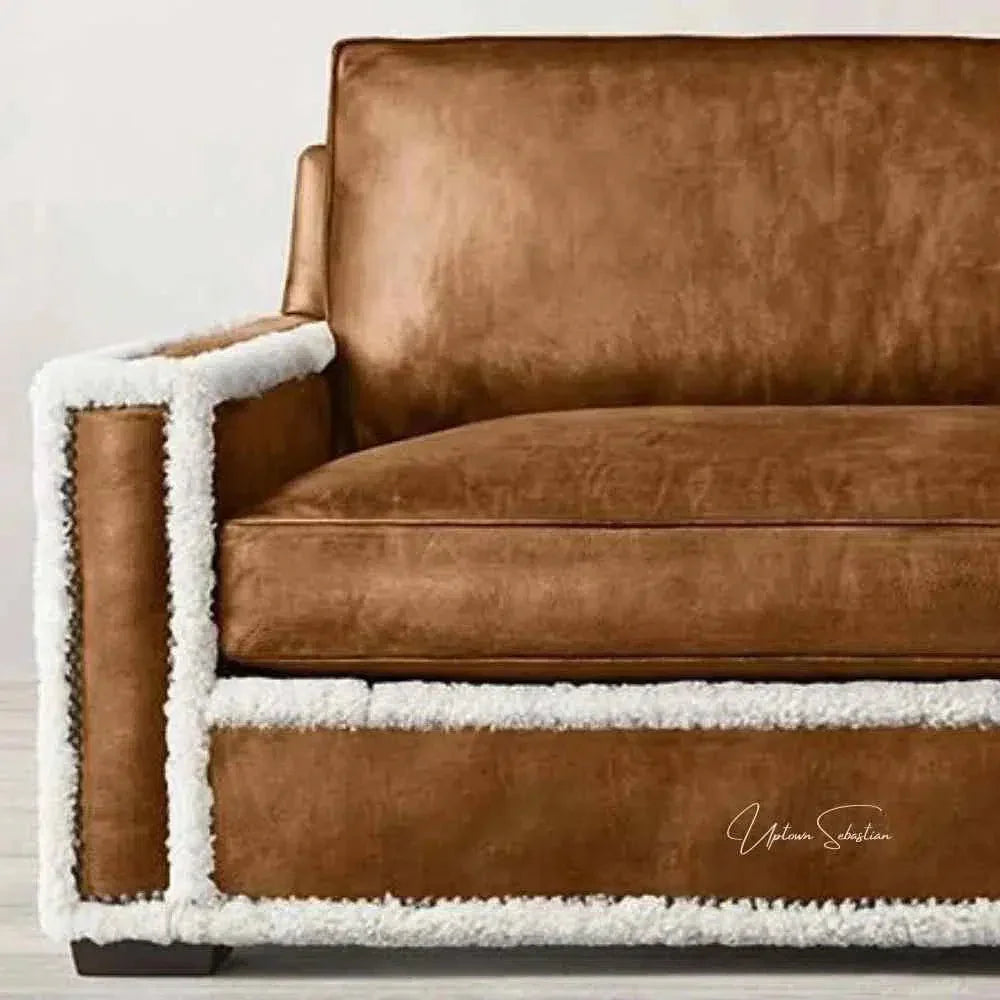 Austin Brown Benchmade Aniline Leather Club Chair