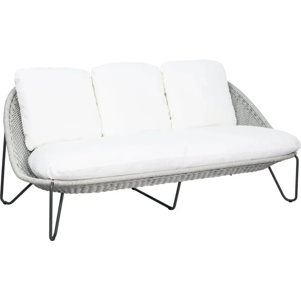 Azores 3 Seat Sofa - Coconut White Outdoor Couch