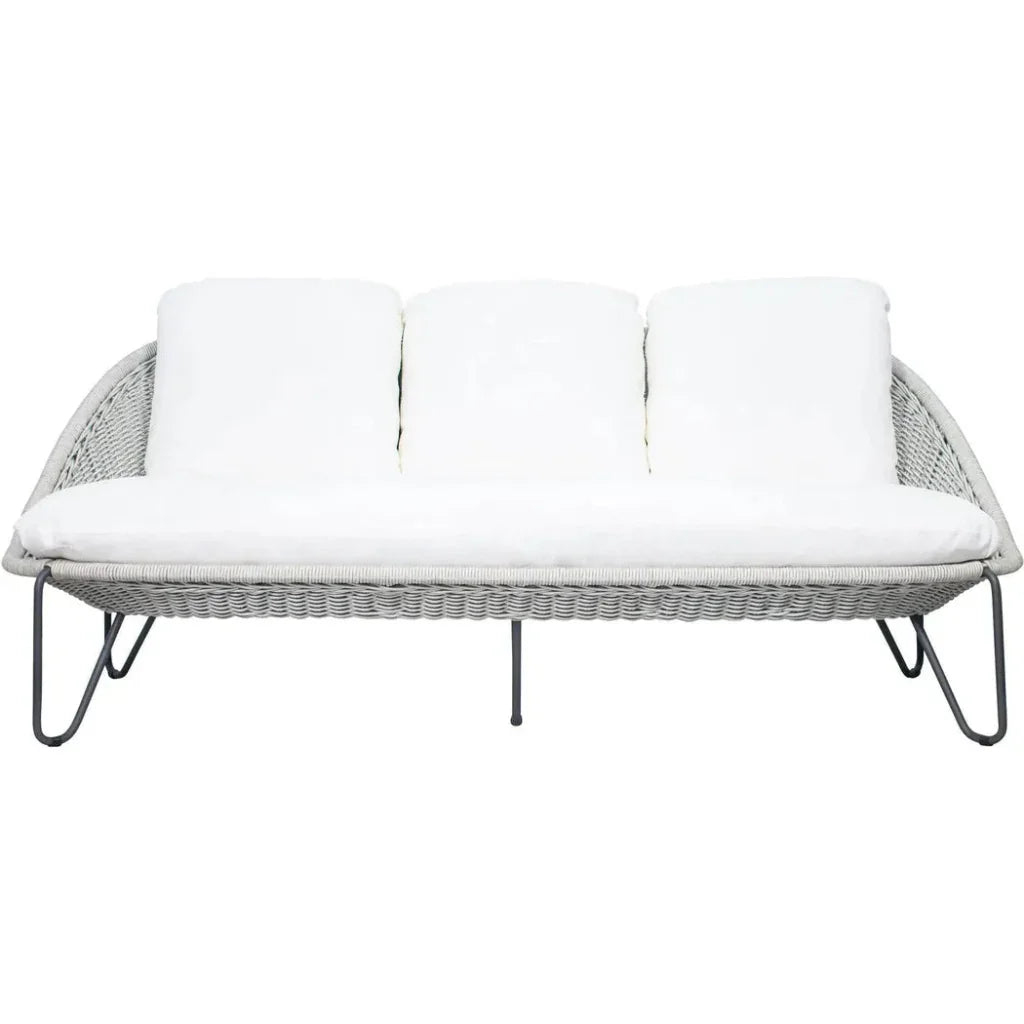 Azores 3 Seat Sofa - Coconut White Outdoor Couch