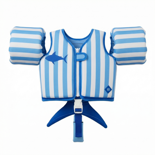 Floating Jackets with Sleeves for Bool or Beach | 1-3 Years | Blue Shark