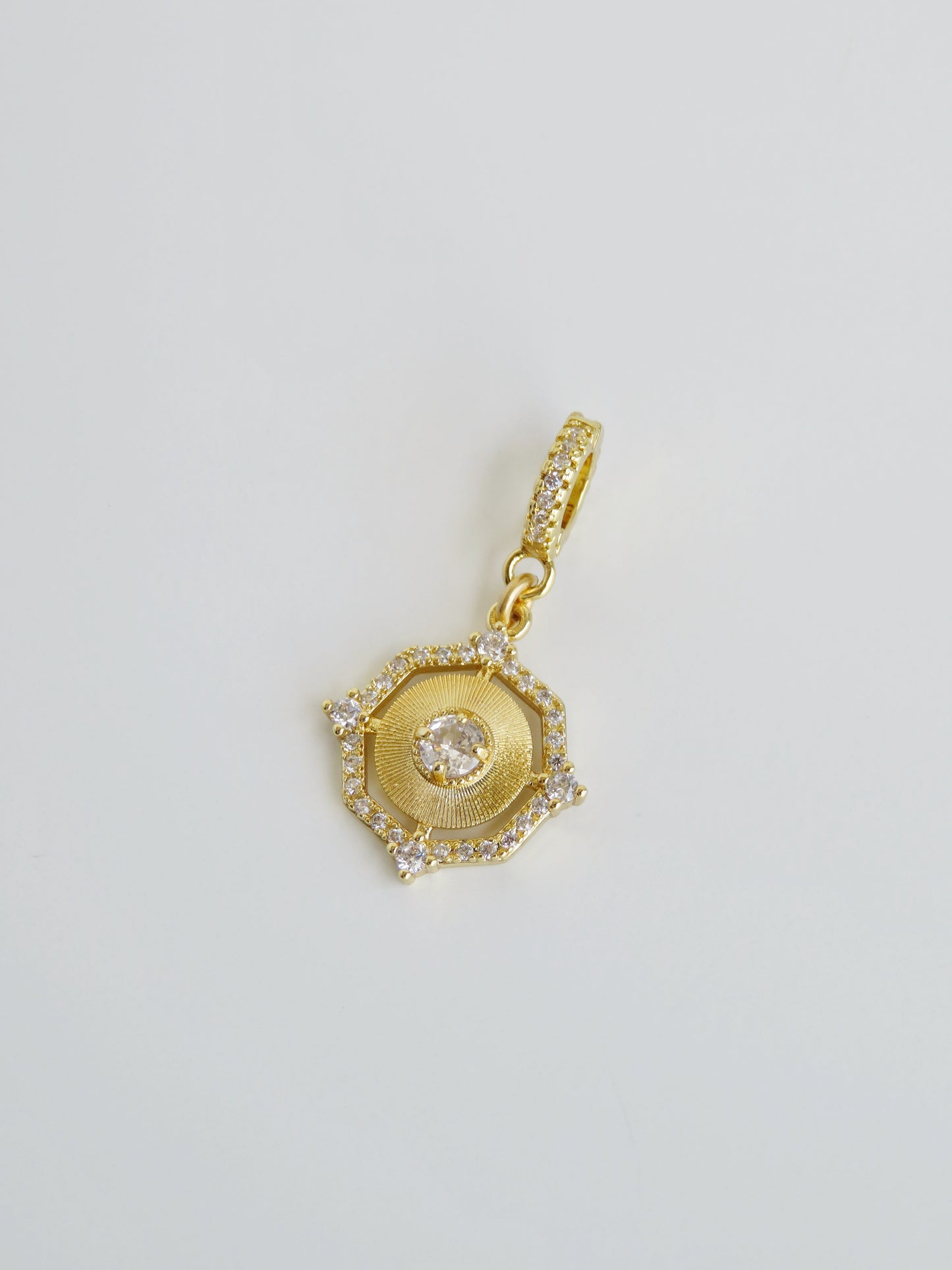 Light Energy - Sun Charm on Diamond Hinged Clasp