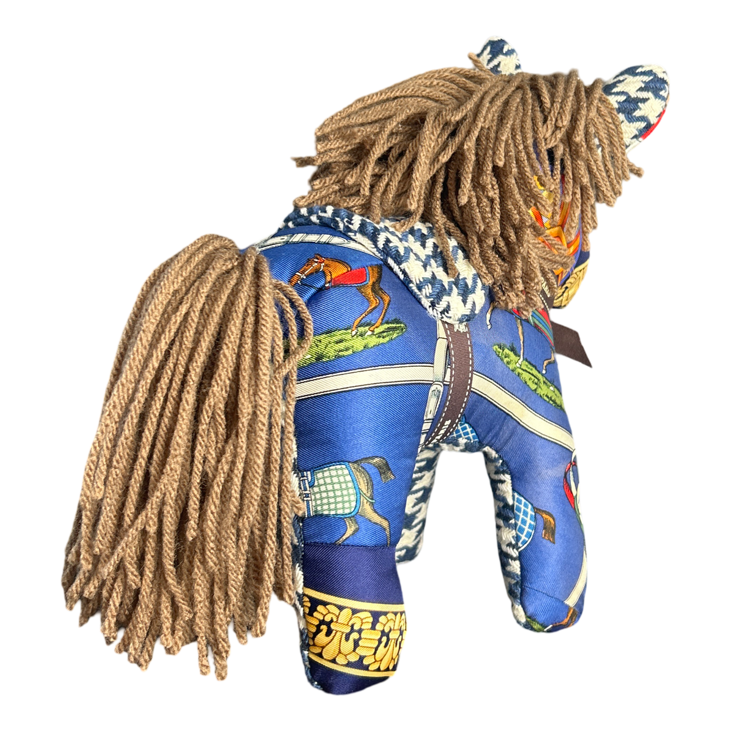 One of a Kind Rubans du Cheval Vintage Silk Scarf Noble Pony