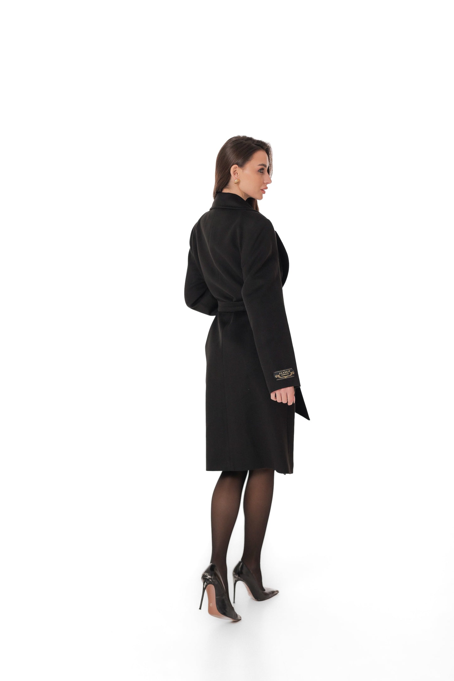 Lafayette Cashmere Blend Overcoat in Black