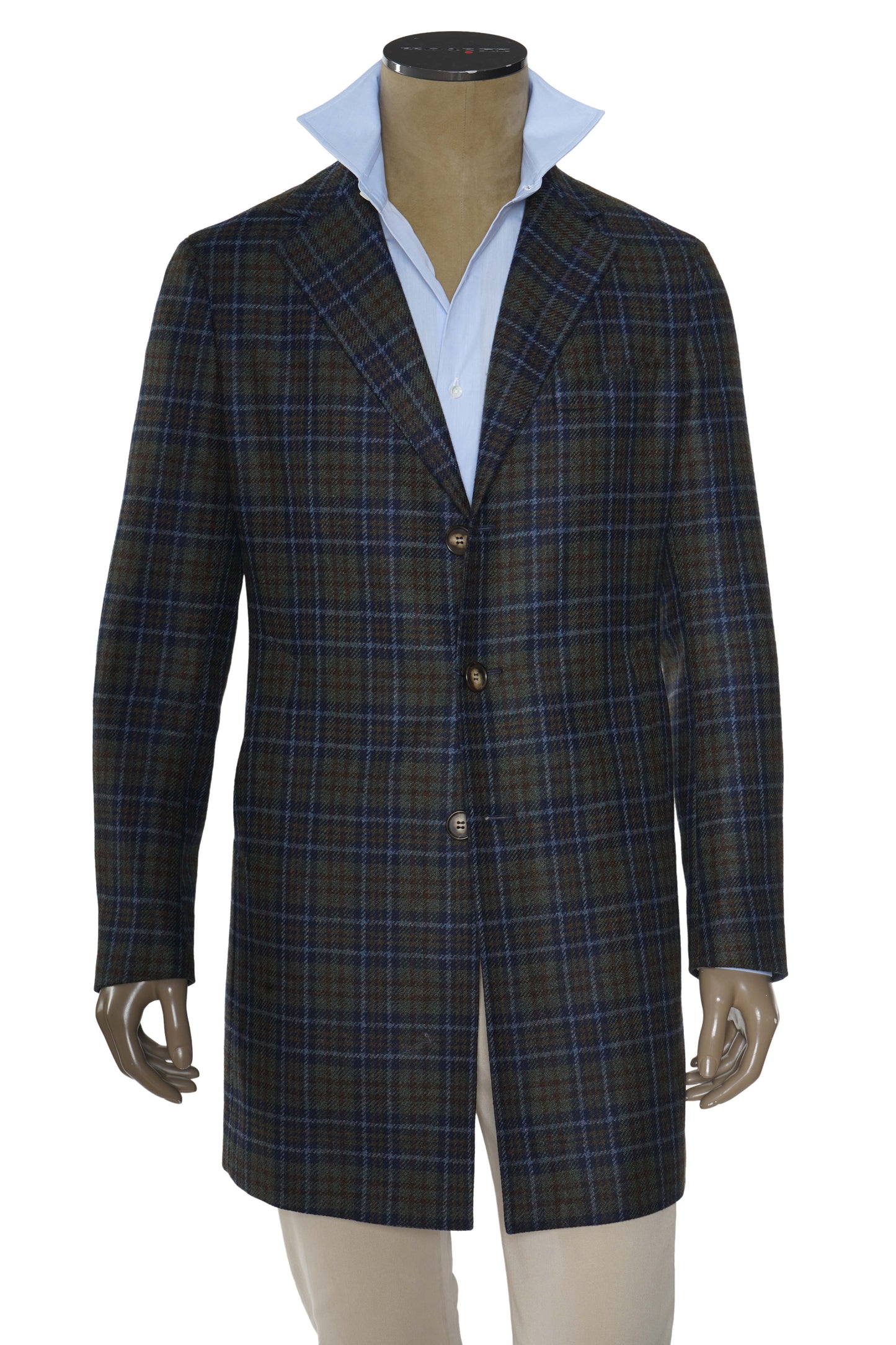 Fiore di Napoli Patterned Wool-Cashmere Overcoat