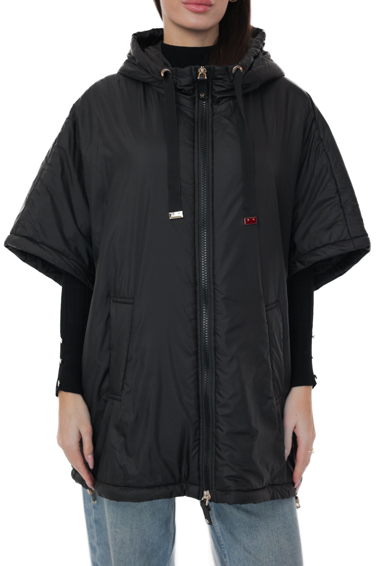 Hooded Vest in Black