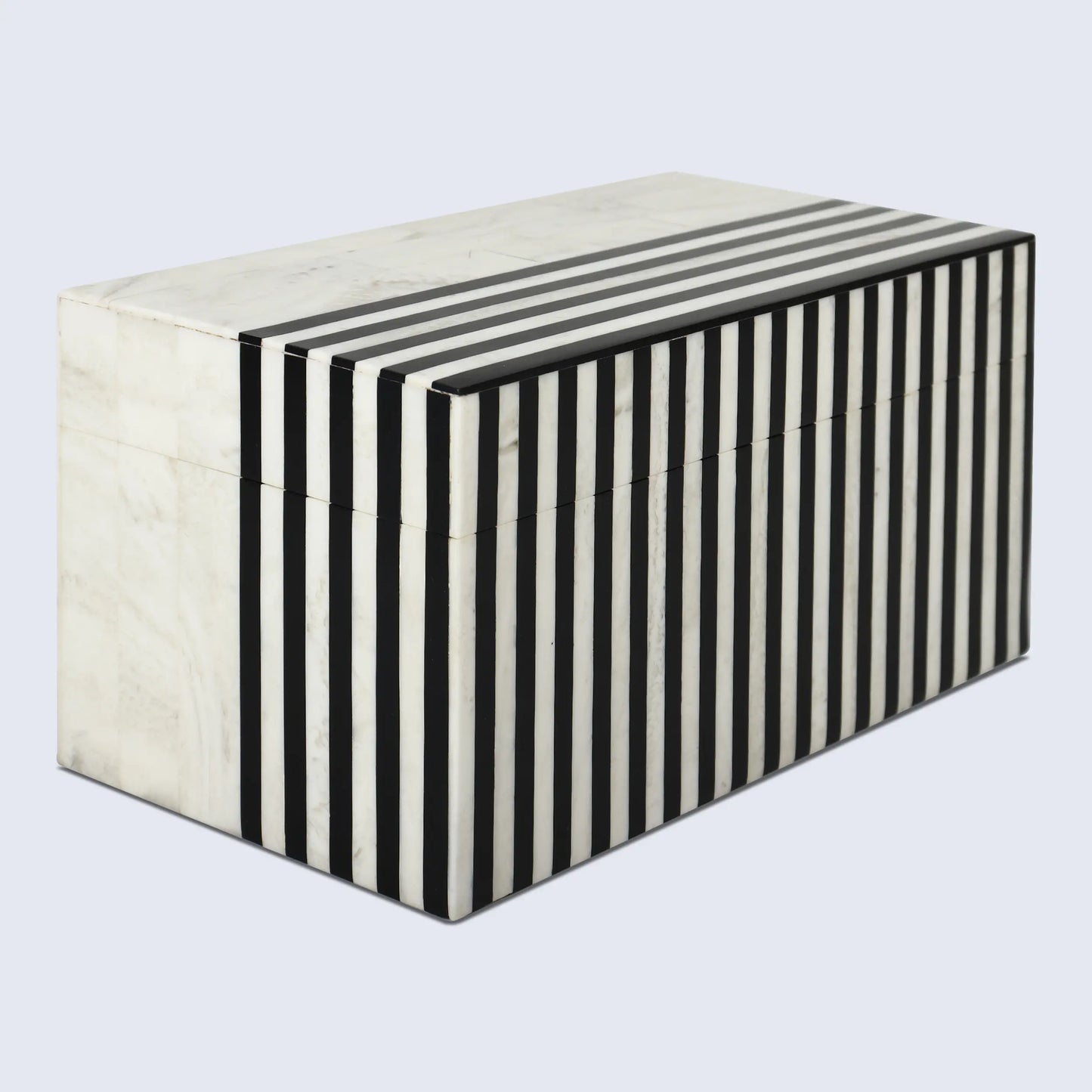 Black White Resin Inlay Decorative Storage Box – Mono Lead Collection (7 Sizes)