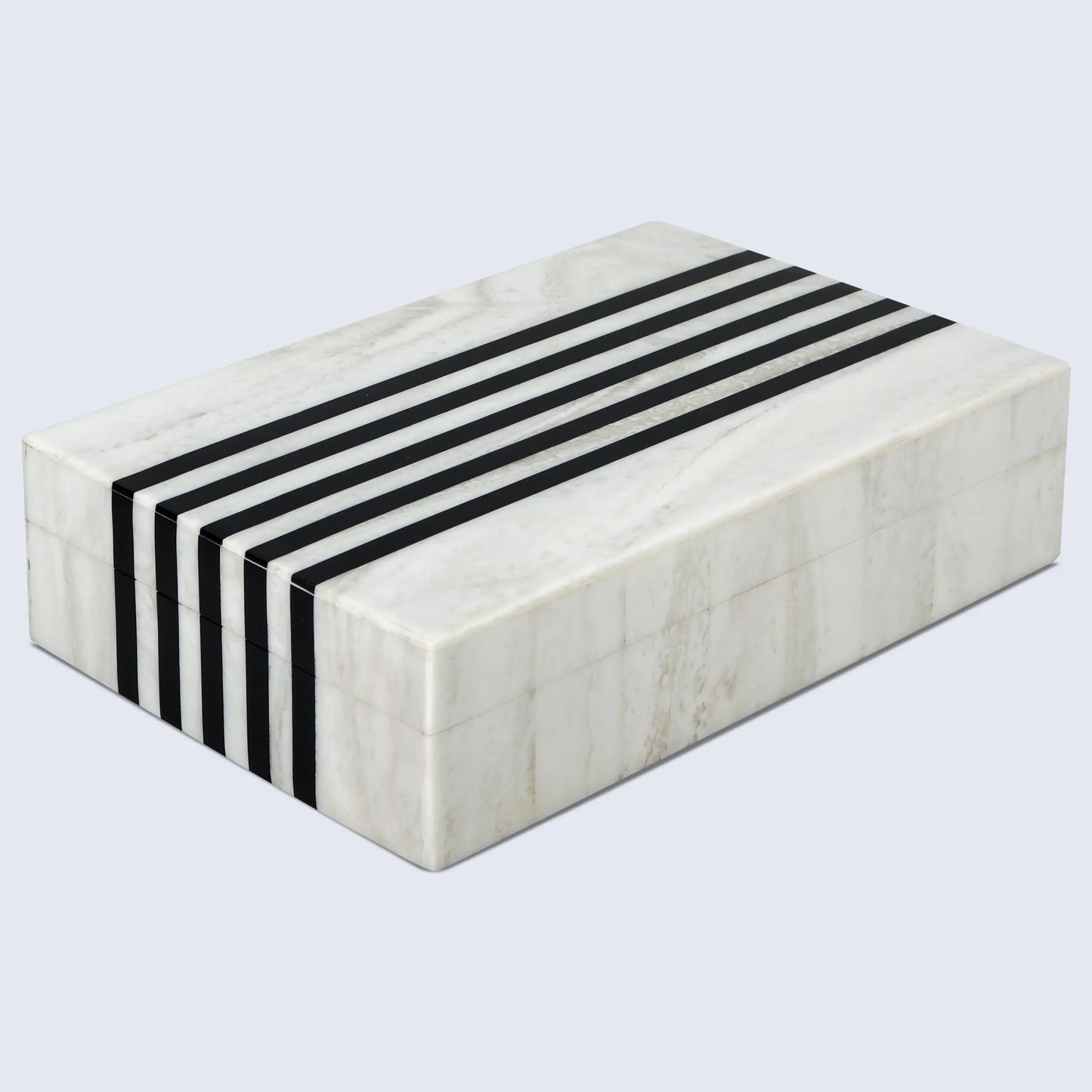 Black White Resin Inlay Decorative Storage Box – Mono Sprint Collection (7 Sizes)