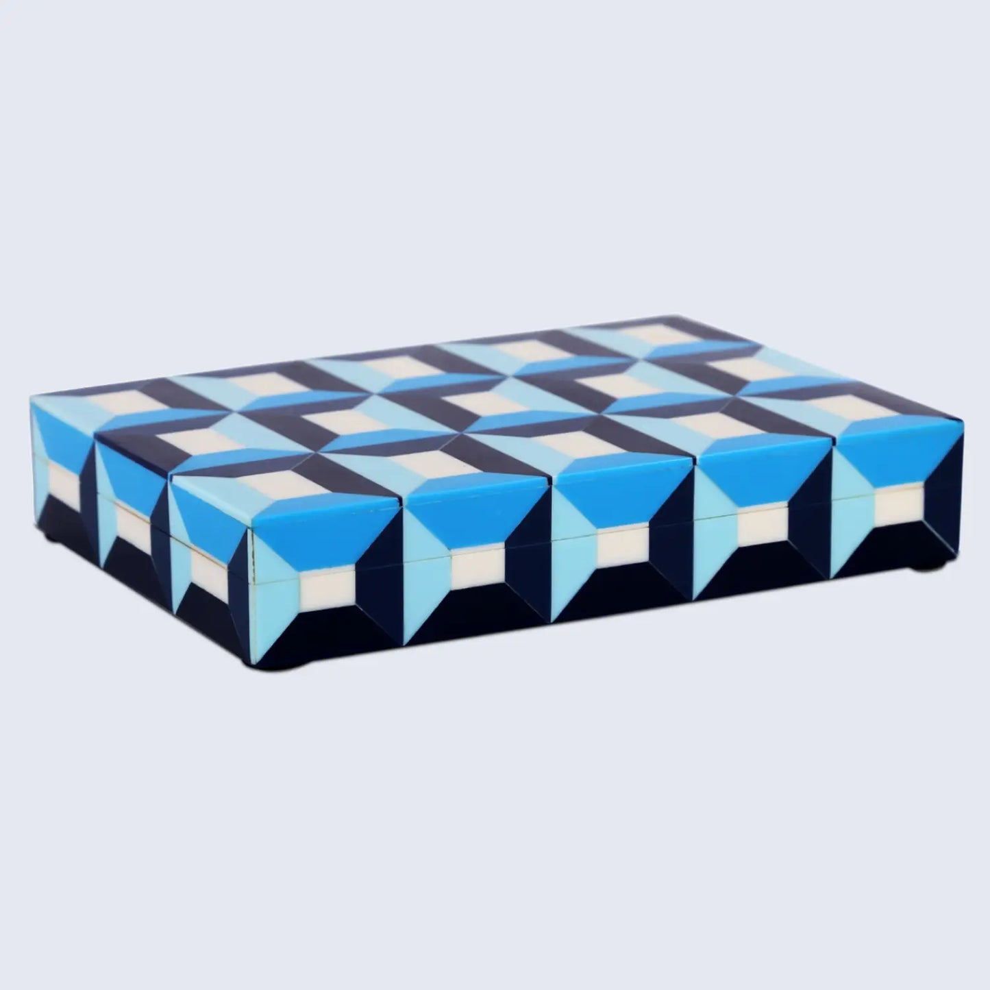 Blue Resin Inlay Decorative Storage Box – Patisserie Modern Collection