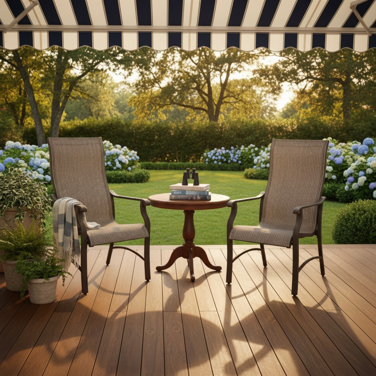 The Trevi Textilene Outdoor Dining Chair - Set of Two