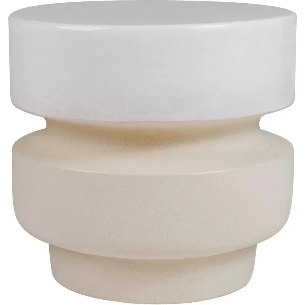 Balance Garden Stool 16" - Ceramic Outdoor End Table