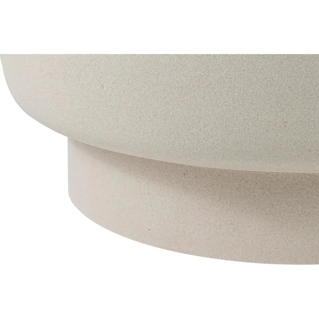 Balance Garden Stool 16" - White Outdoor End Table