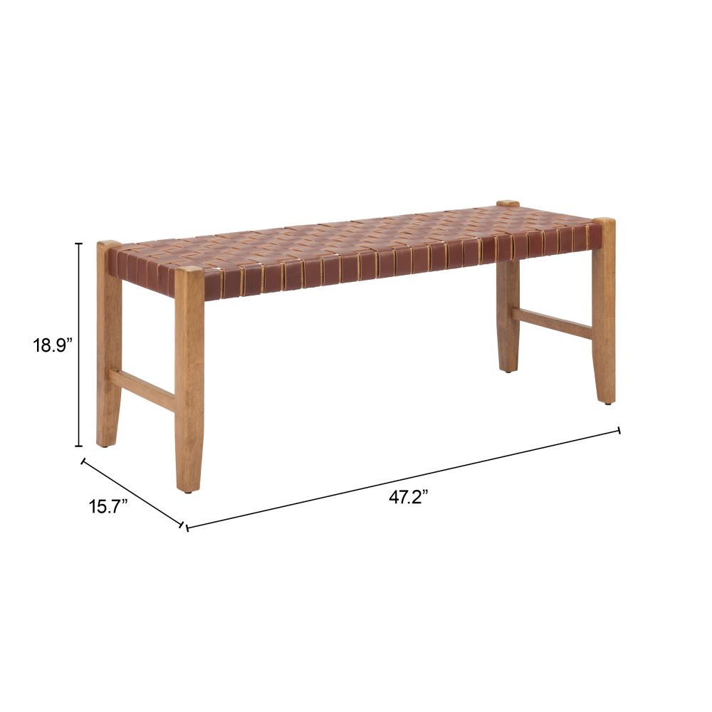 Bandani Leather Bedroom Bench