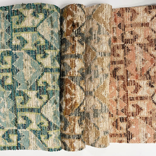 BAZAAR - GEOMETRIC JACQUARD UPHOLSTERY FABRIC BY THE YARD