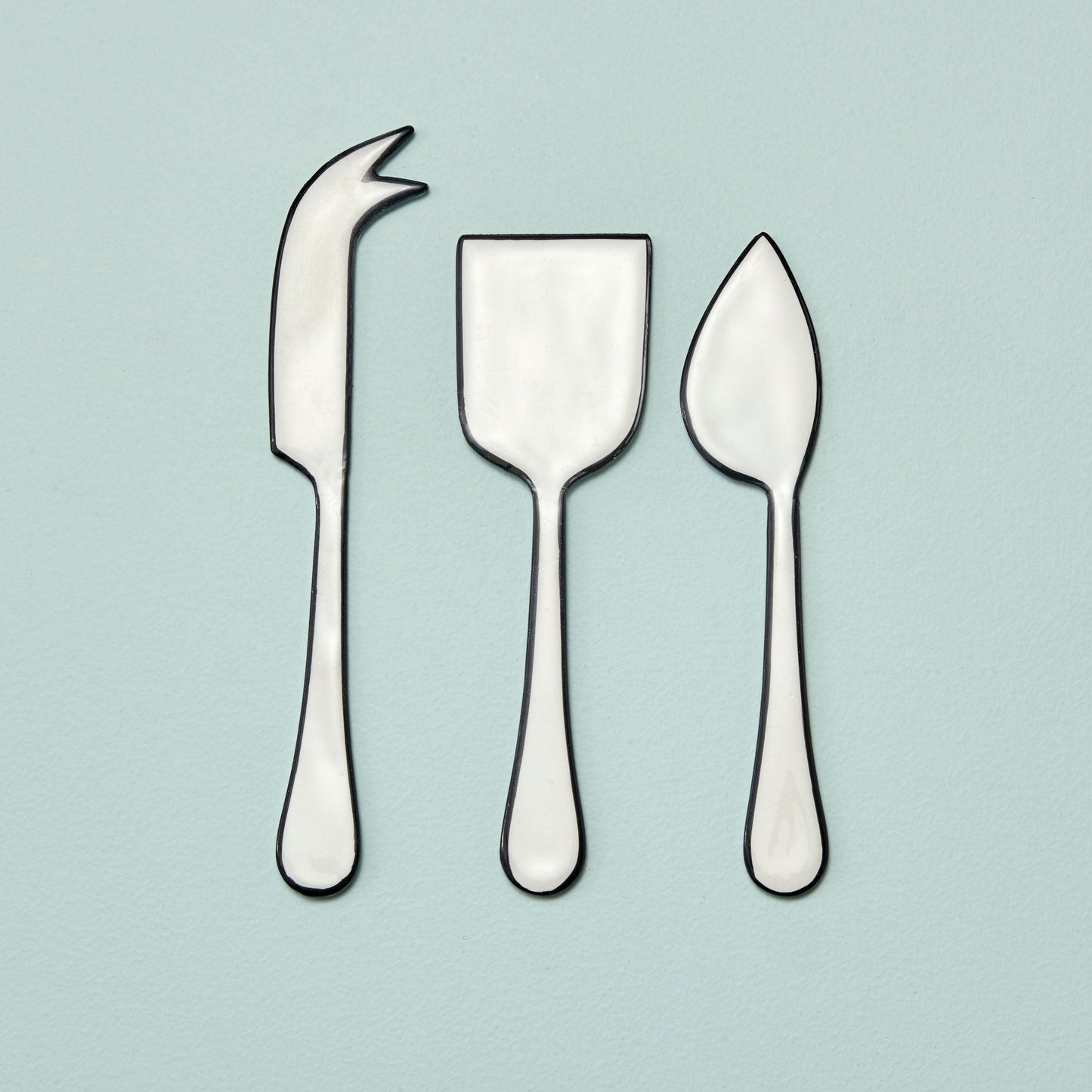 Harlow Cheese Set, White