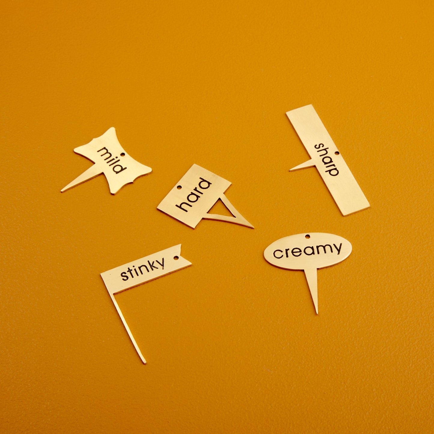 Luxe Cheese Markers, Set of 5