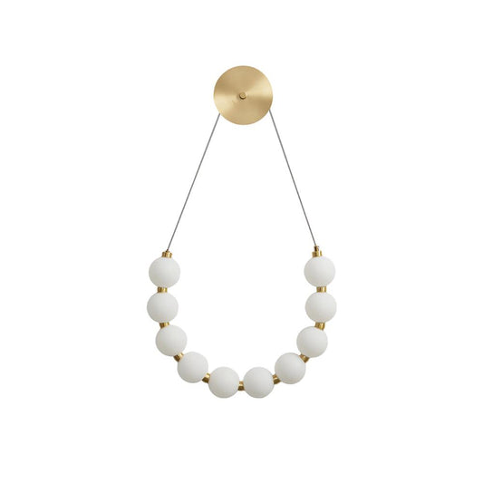 Bead Cascade Loop Wall Lamp