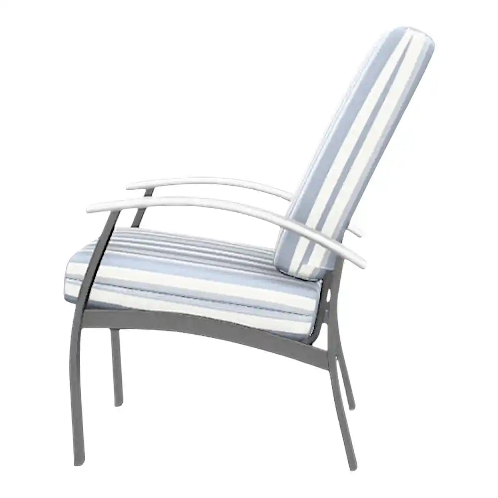 Belle Isle Deep Seat Aluminum Frame Outdoor Arm Chair