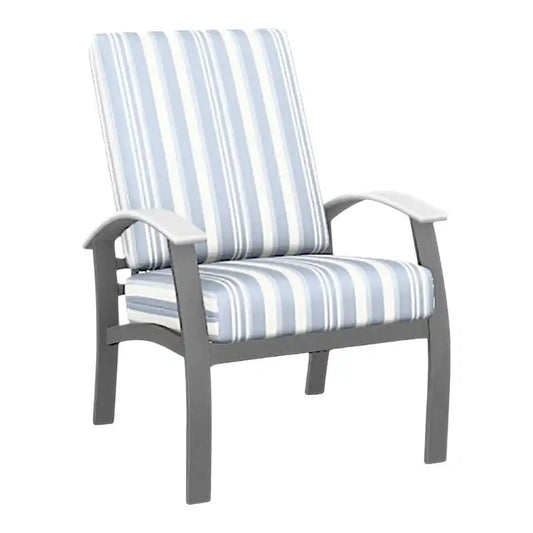 Belle Isle Deep Seat Aluminum Frame Outdoor Arm Chair