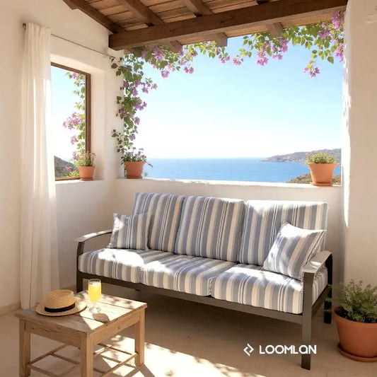 Belle Isle Deep Seat Three-Seater Outdoor Sofa