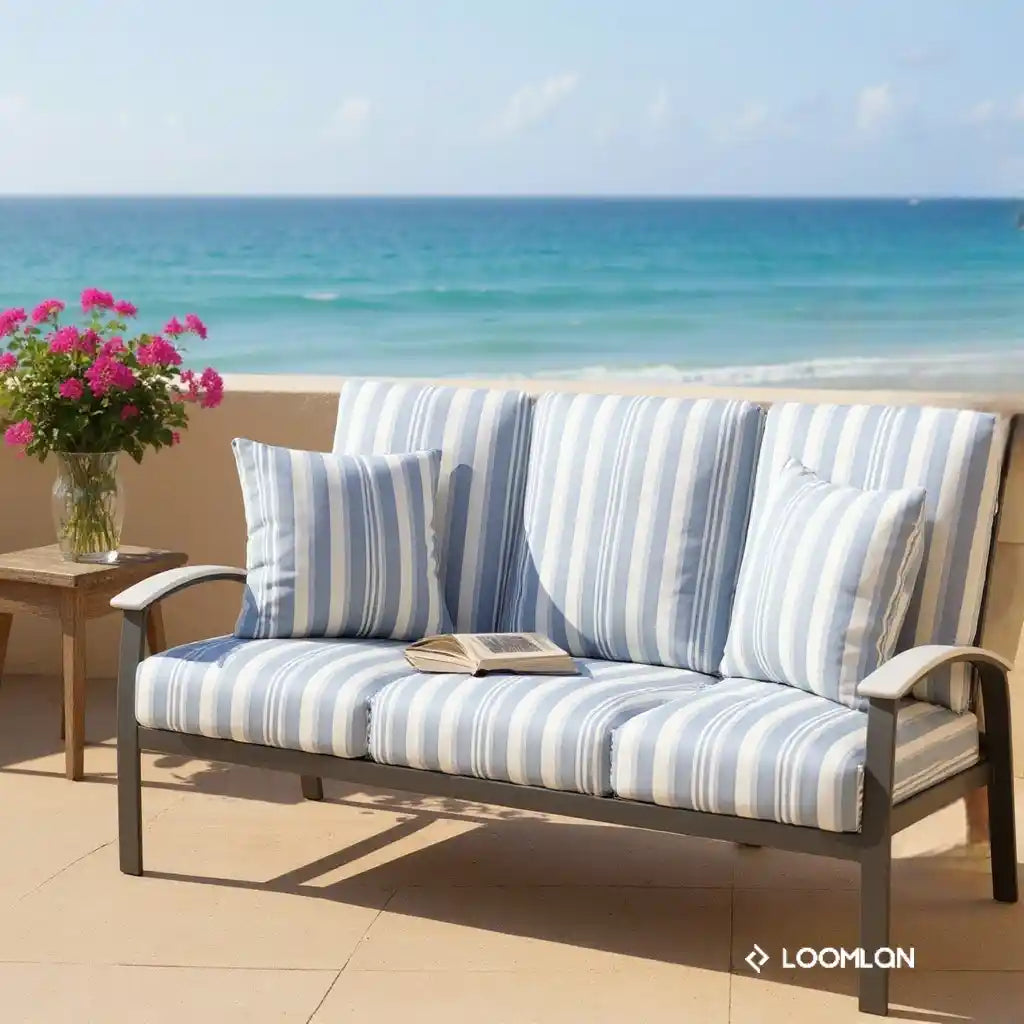 Belle Isle Deep Seat Three-Seater Outdoor Sofa