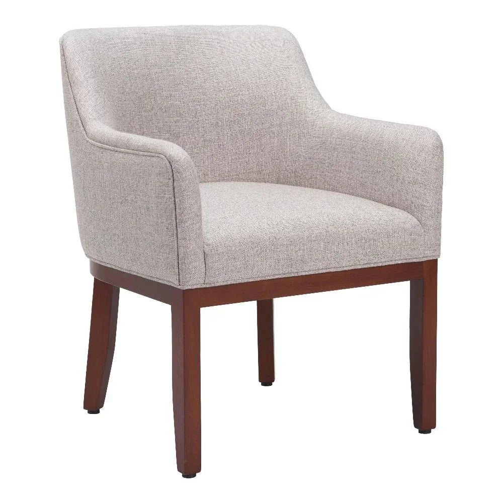Berbera Wood Gray Arm Dining Chair